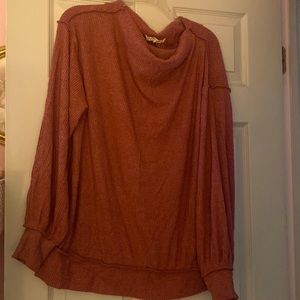 Free People Cowl Neck Shirt